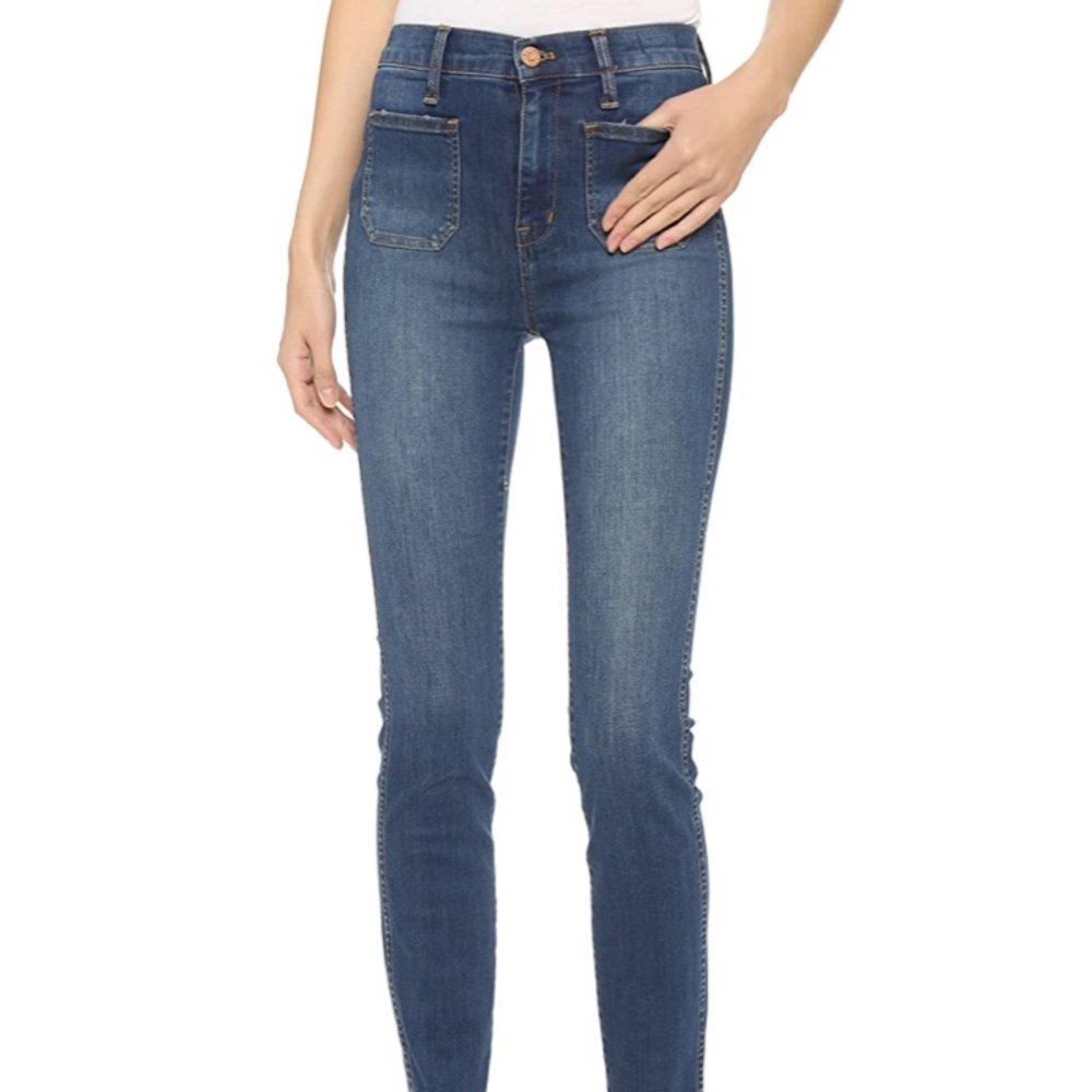 Madewell High Rise Skinny Sailor Jeans